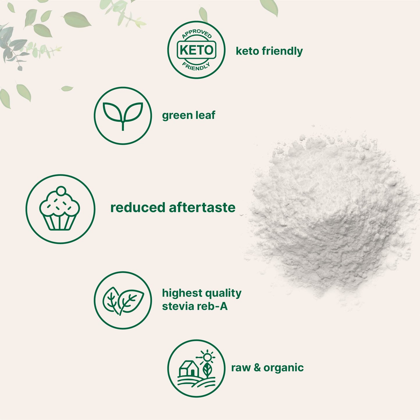 Pre-Order | Arrives in 5–10 Days – Pure Organic Stevia Powder, 4 Ounces, 706 Serving, Highest Grade Stevia Green Leaf Extract Reb-A, Reduced Bitter Aftertaste, 0 Calorie, Natural Sweetener, Sugar Alternative, Keto Friendly