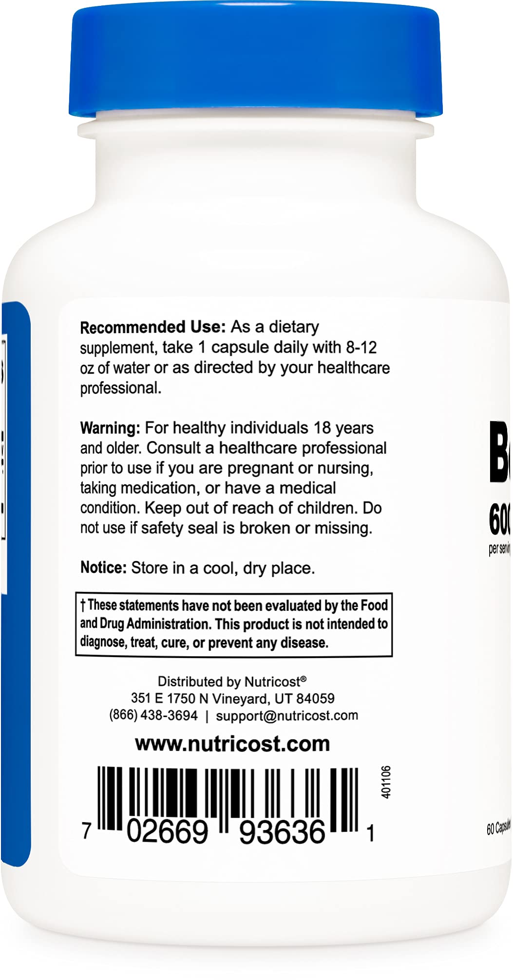 Pre-Order | Arrives in 5–10 Days – Nutricost Berberine HCl 600mg, 60 Capsules (2 Bottles) - Gluten Free, Veggie Caps, Non-GMO