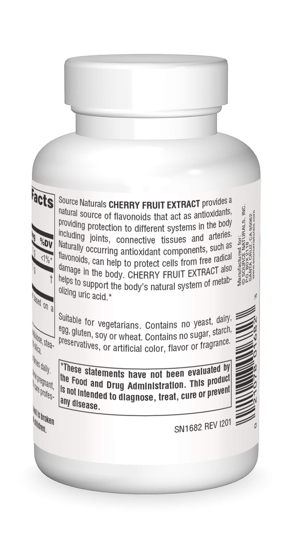 Pre-Order | Arrives in 5–10 Days – Source Naturals Cherry Fruit Extract, Natural Source of flavonoids That act as antioxidants*, 500 mg - 180 Tablets