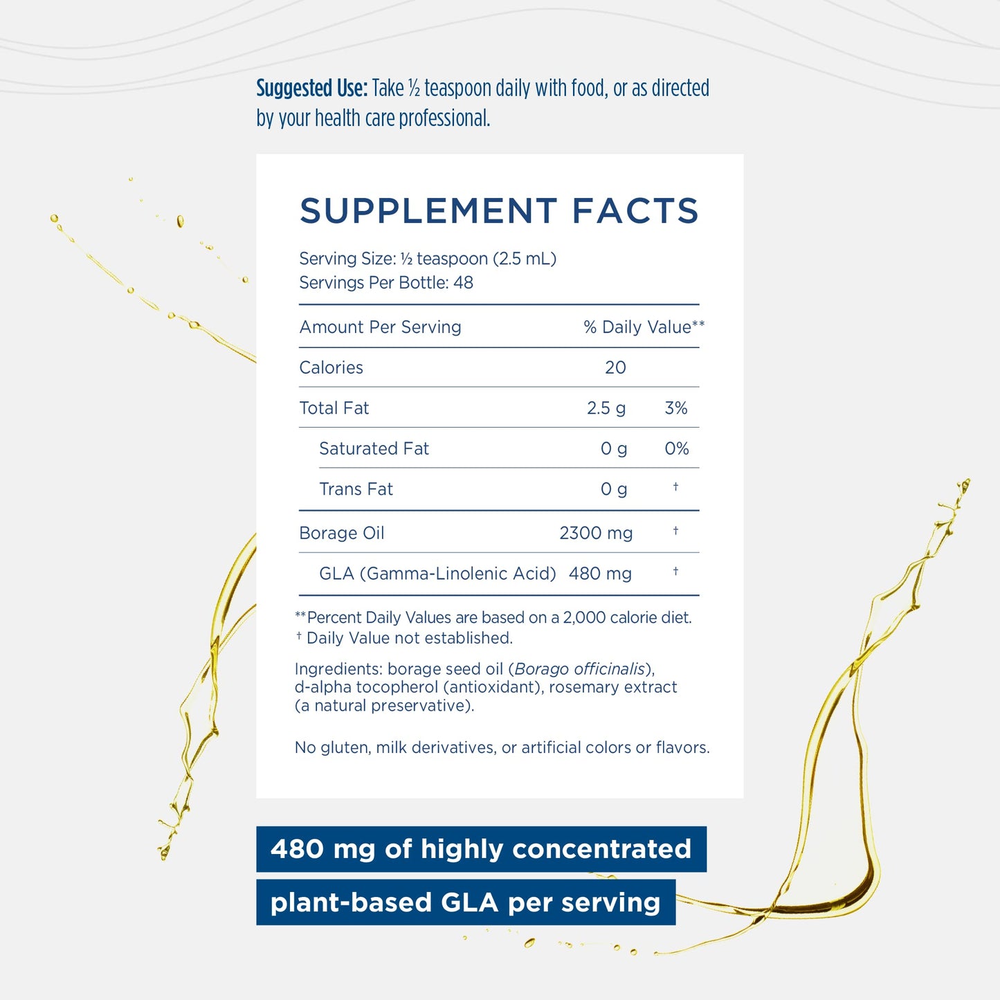 Pre-Order | Arrives in 5–10 Days – Nordic Naturals Nordic Beauty Borage Oil, Unflavored - 4 Ounces - Borage Seed Oil, Unique Omega-6 for Healthy and Hydrated Skin, 480 Milligrams of GLA - Non-GMO - Vegan, 48 Servings