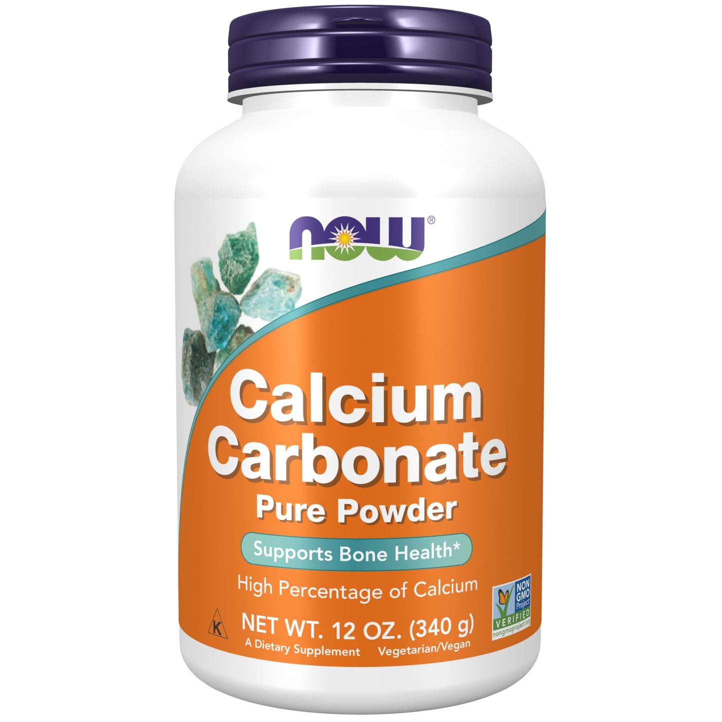 Pre-Order | Arrives in 5–10 Days – NOW Foods Supplements, Calcium Carbonate Powder, High Percentage of Calcium, Supports Bone Health*, 12-Ounce