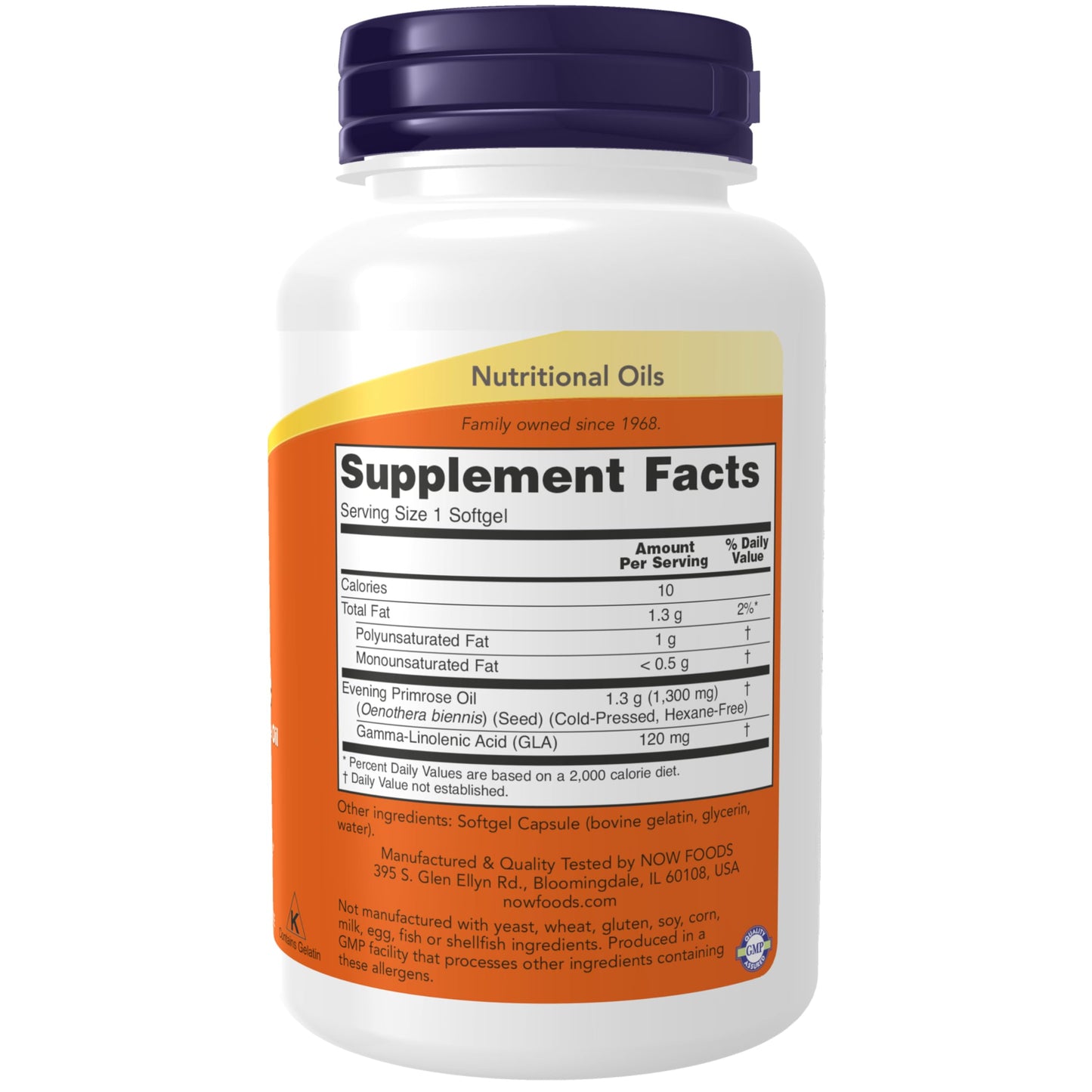 Pre-Order | Arrives in 5–10 Days – NOW Foods Supplements, Super Primrose 1300 mg with Naturally Occurring GLA (Gamma-Linolenic Acid), 60 Softgels