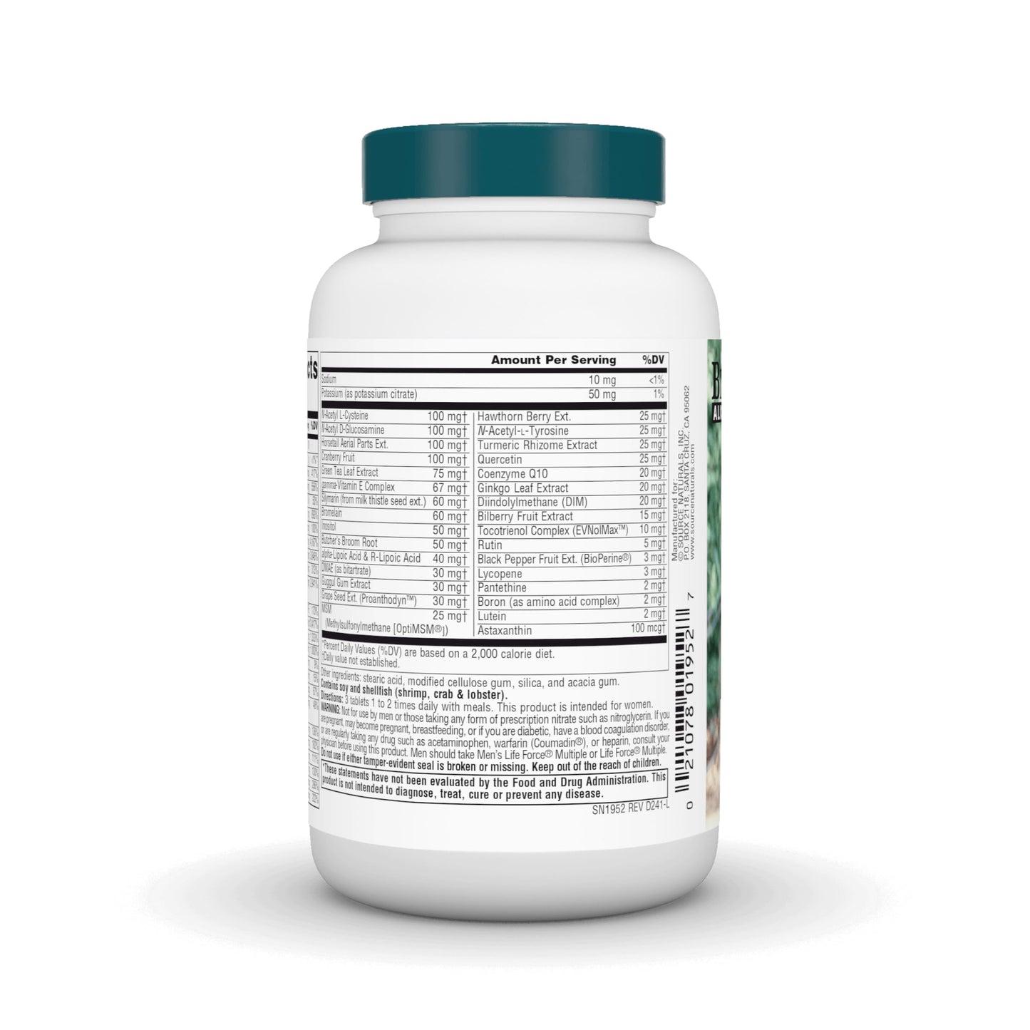 Pre-Order | Arrives in 5–10 Days – Source Naturals Women's Life Force Multiple Iron Free - Daily Complete Multivitamin 13 Essential Vitamins, Antioxidants, Herbs, Nutrients & Minerals - Enhanced Energy & Immune Boost - 90 Tablets