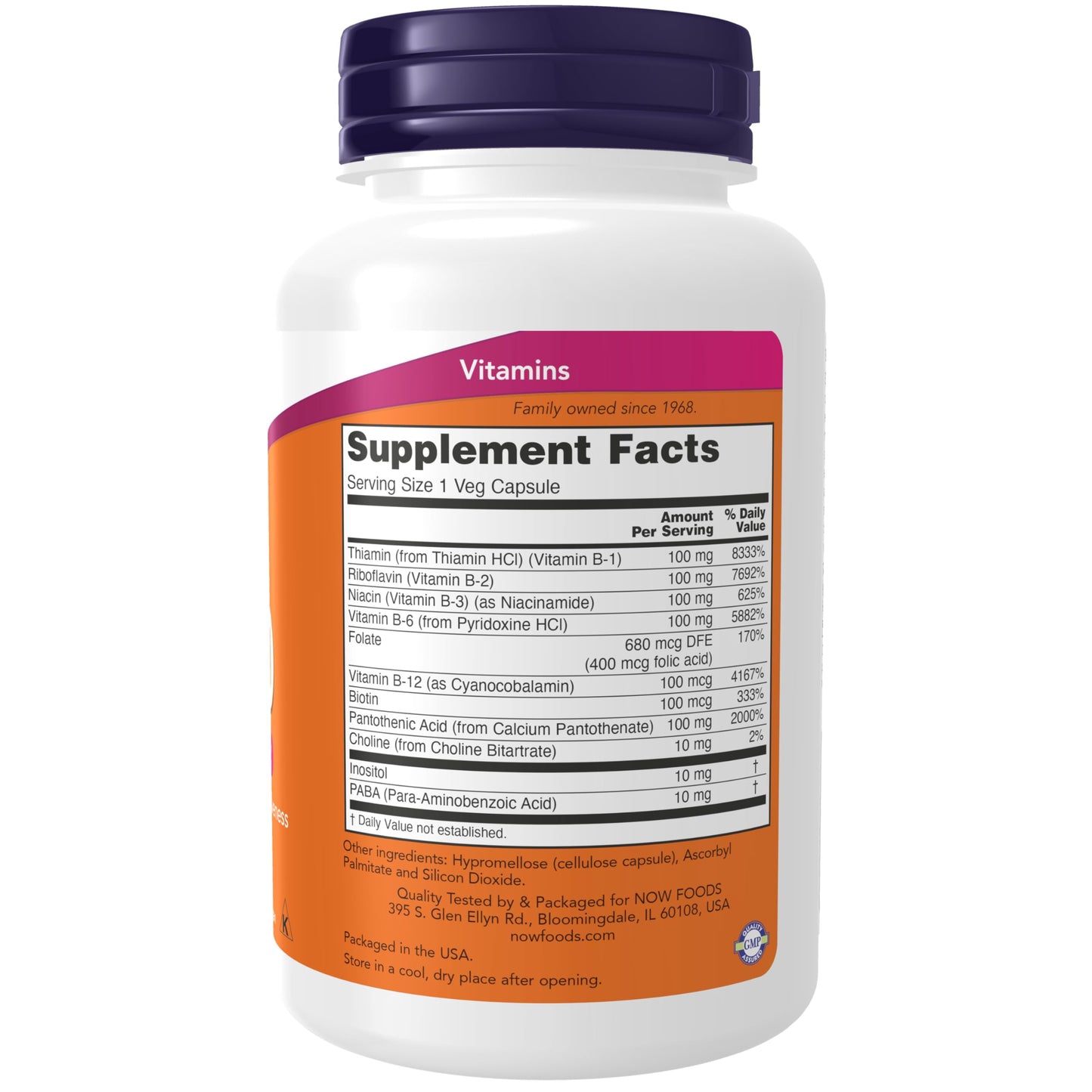 Pre-Order | Arrives in 5–10 Days – NOW Foods Supplements, Vitamin B-100, Energy Production*, Nervous System Health*, 100 Veg Capsules