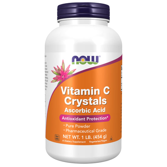 Pre-Order | Arrives in 5–10 Days – NOW Foods Supplements, Vitamin C Crystals (Ascorbic Acid) Powder , Antioxidant Protection*, 1-Pound