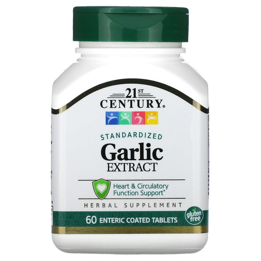 Pre-Order | Arrives in 5–10 Days – 21st Century Garlic (odorless) Tablets, 60 Count (21840)