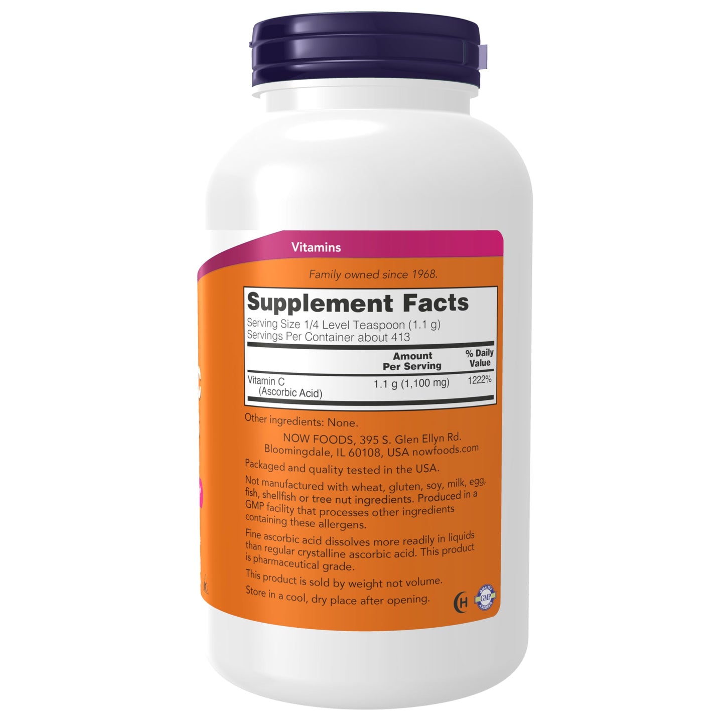 Pre-Order | Arrives in 5–10 Days – NOW Foods Supplements, Vitamin C Crystals (Ascorbic Acid) Powder , Antioxidant Protection*, 1-Pound