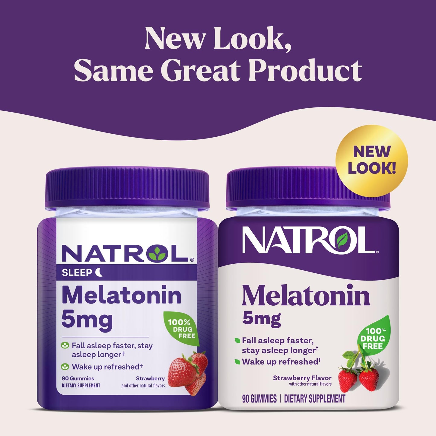 Pre-Order | Arrives in 5–10 Days – Natrol Melatonin Gummies, Sleep Support, 90 Strawberry-Flavored Adult Melatonin Gummies, 5 mg Sleep Aids for Adults