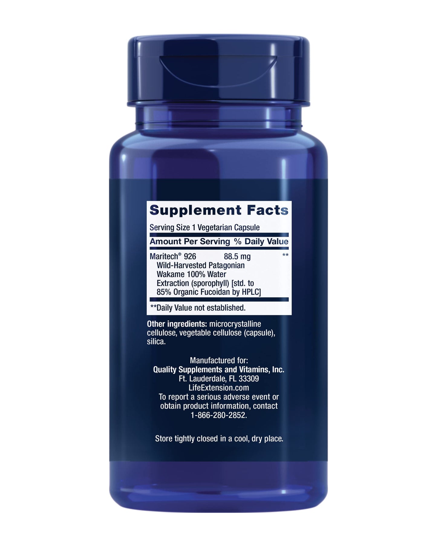 Pre-Order | Arrives in 5–10 Days – Life Extension Optimized Fucoidan with Maritech® 926, Promotes Healthy Immune Function, Gluten-Free, Non-GMO, Vegetarian, 60 Capsules