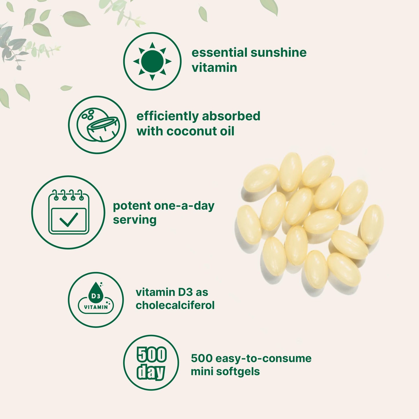 Pre-Order | Arrives in 5–10 Days – Micro Ingredients Vitamin D3 5,000 IU | 500 Softgels with Virgin Coconut Oil for Better Absorption | Vitamin D as Cholecalciferol | Supports Calcium Absorption, Bone, Immune, & Heart Health