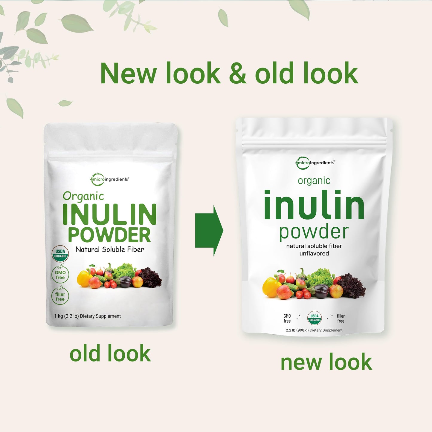 Pre-Order | Arrives in 5–10 Days – Organic Inulin FOS Powder (Jerusalem Artichoke), 2.2 Pounds (35 Ounce), Quick Water Soluble, Prebiotic Intestinal Support for Colon and Gut Health, Natural Fibers for Smoothie & Drinks, Vegan Friendly