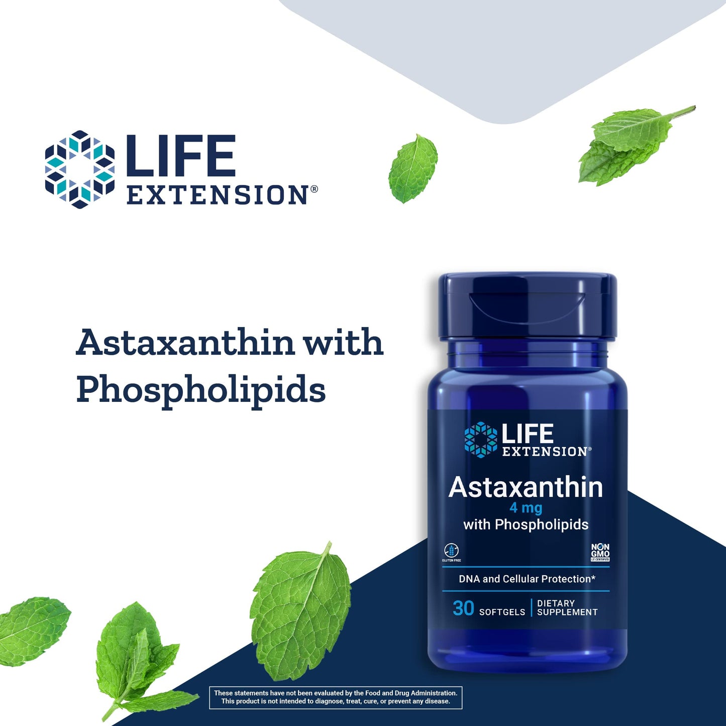 Pre-Order | Arrives in 5–10 Days – Life Extension Astaxanthin with Phospholipids 4 mg - For Eye & Heart Health + Metabolic & Cardiovascular Health - Supports Inflammatory & Immune Response - Gluten Free, Non-GMO - 30 Softgels