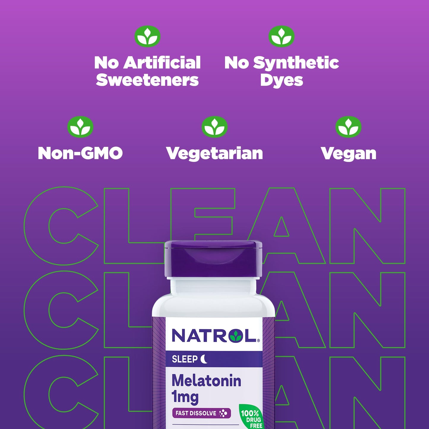 Pre-Order | Arrives in 5–10 Days – Natrol Fast Dissolve Melatonin 1 mg, Melatonin Supplements for Restful Sleep, Sleep Support for Adults, 90 Strawberry-Flavored Tablets, Up to a 90 Day Supply