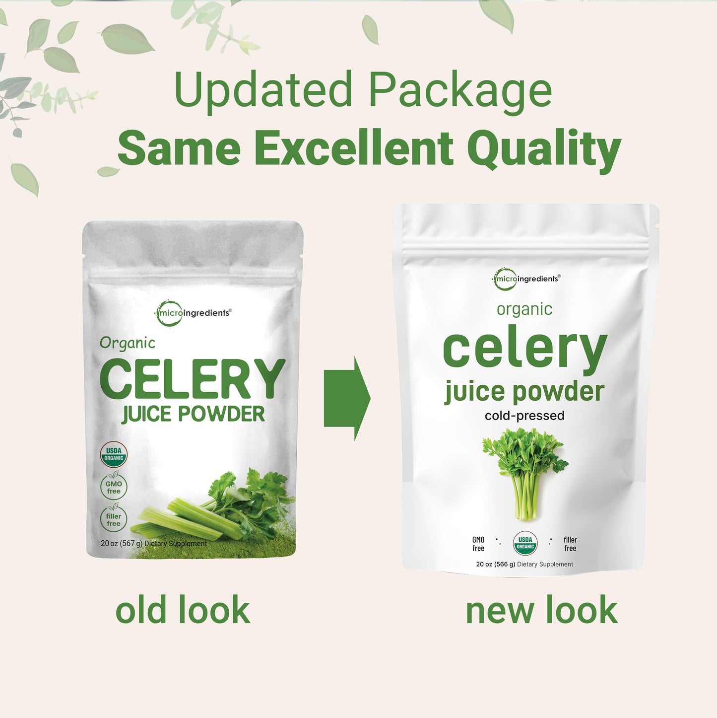 Pre-Order | Arrives in 5–10 Days – Organic Celery Juice Powder, 20 Ounce (1.25 Pound), 70 Serving, Celery Detox and Cold Pressed, Boosts Immune System, Energy and Supports Gut Health, Rich in Immune Vitamin C and Minerals, Vegan