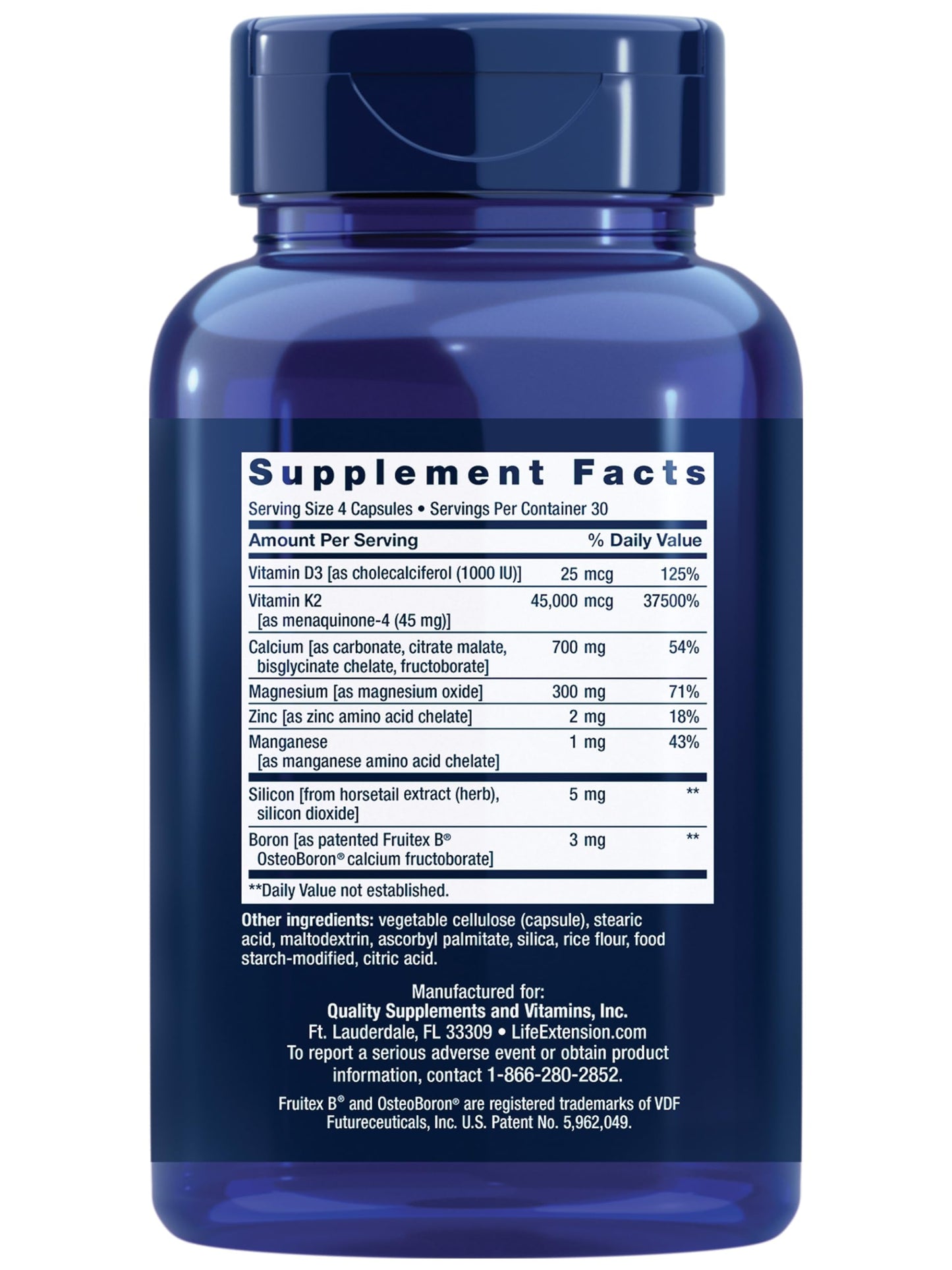 Pre-Order | Arrives in 5–10 Days – Life Extension Bone Restore Elite Calcium Supplement with Super Potent K2, Calcium, Vitamin D3, Magnesium, Boron, zinc, Vitamin K2, for Bone Health, Gluten-Free, Non-GMO, 120 Capsules