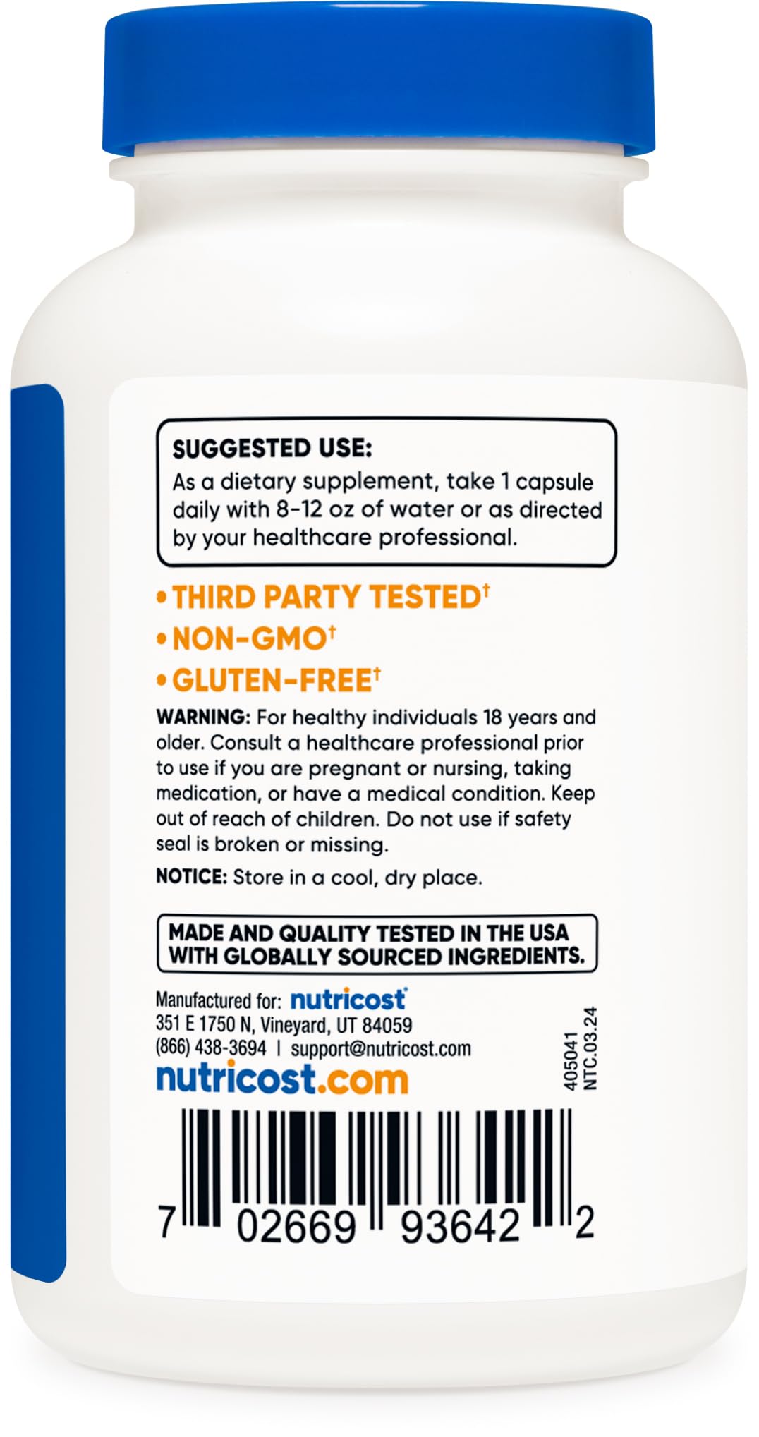 Pre-Order | Arrives in 5–10 Days – Nutricost Goldenseal Root 600mg, 120 Capsules - Non-GMO, Gluten Free, Vegetarian Capsules