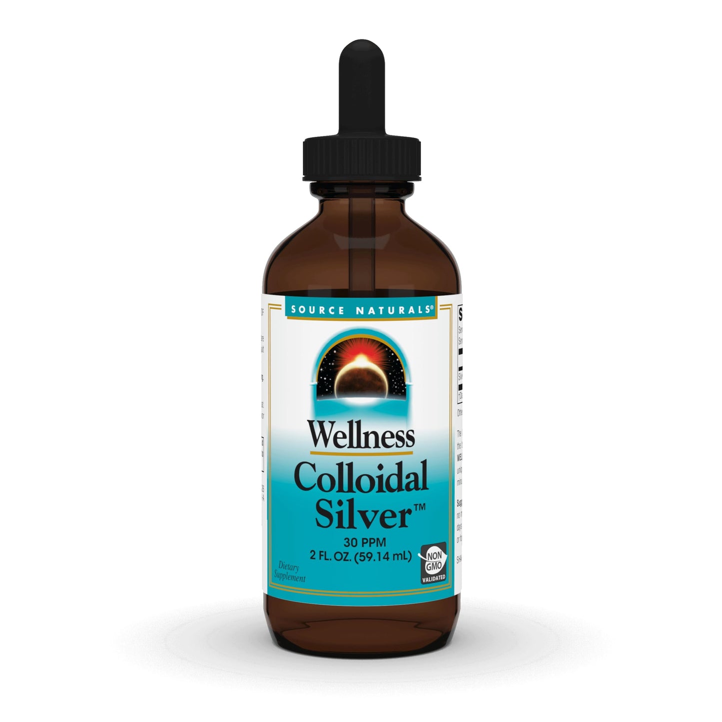 Pre-Order | Arrives in 5–10 Days – Source Naturals Wellness Colloidal Silver 30 ppm, Supports Physical Well Being* - 2 Fluid oz
