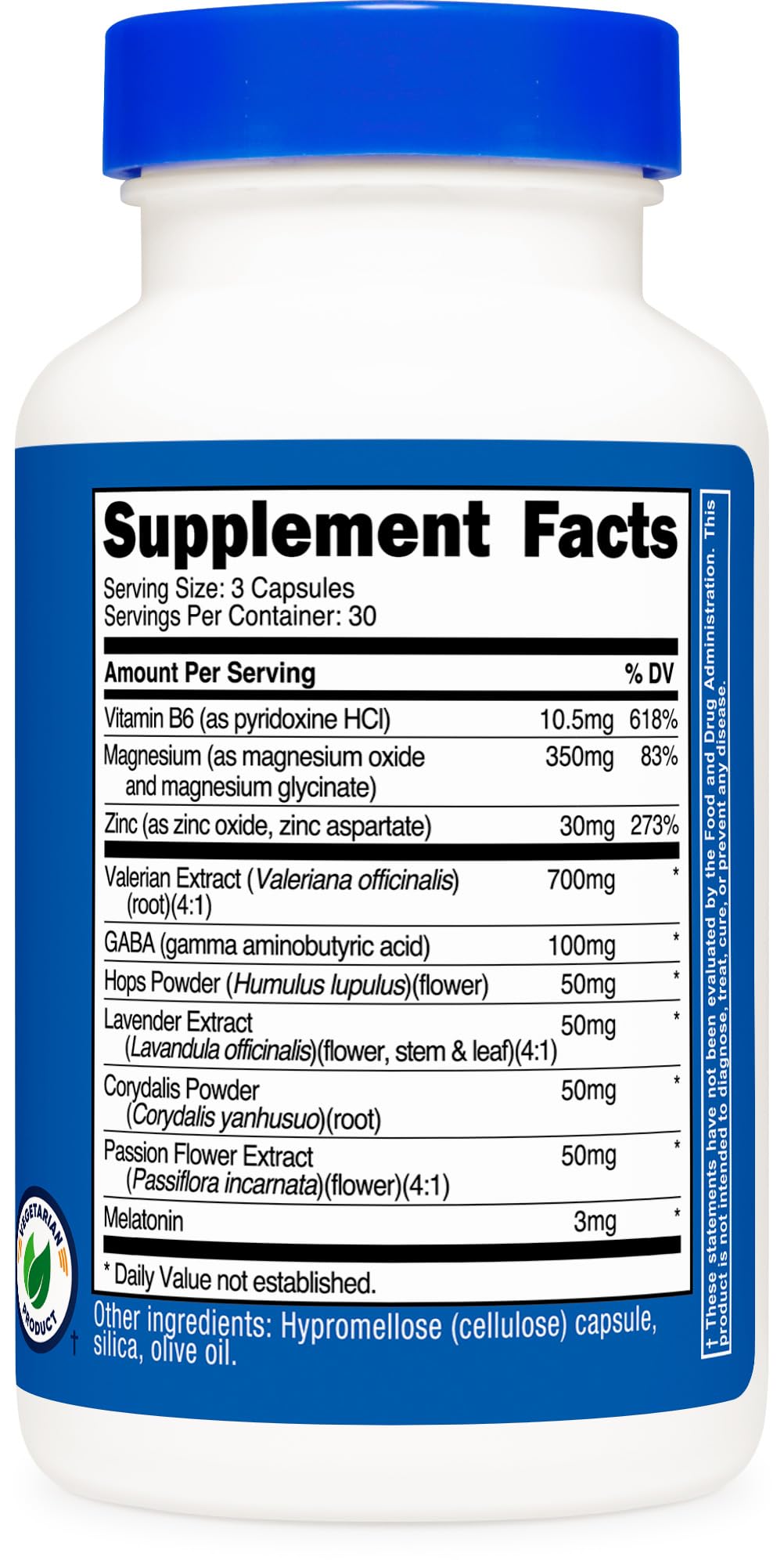 Pre-Order | Arrives in 5–10 Days – Nutricost Sleep Aid Complex 1330mg Serving (90 Capsules) - 30 Servings
