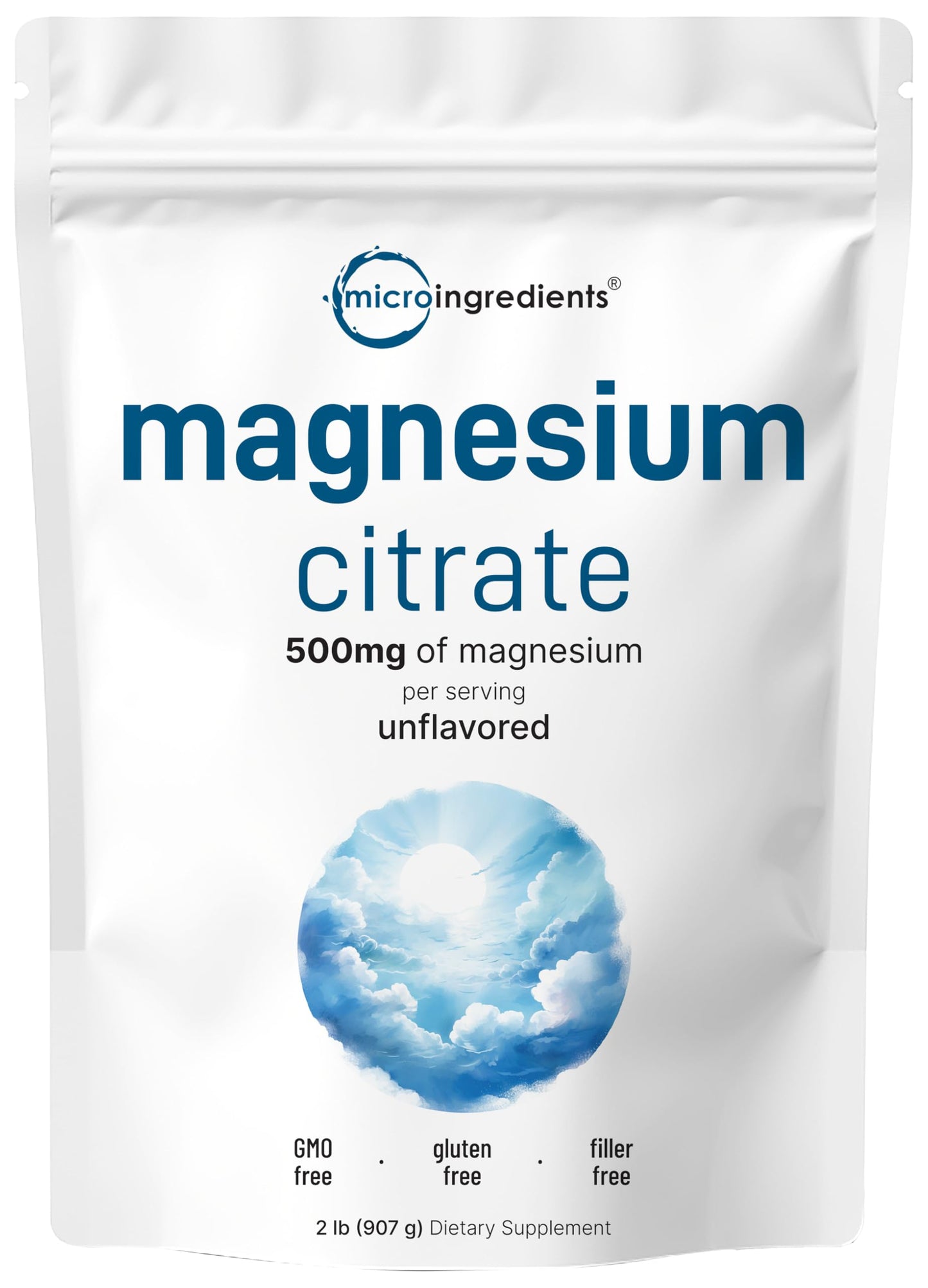 Pre-Order | Arrives in 5–10 Days – Pure Magnesium Citrate Powder (Citrato de Magnesio en polvo), 2 Pounds (32 Ounce), Pure and Filler Free, Relaxation and Nutrient Utilization, Vegan