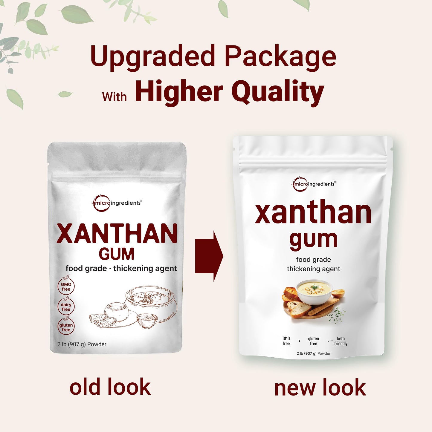 Pre-Order | Arrives in 5–10 Days – Xanthan Gum Powder, 2lb (32oz) | Premium Quality for Keto & Gluten-Free Baking | Unflavored Thickening Agent for Cooking & Baking | Non-GMO, Vegan Friendly
