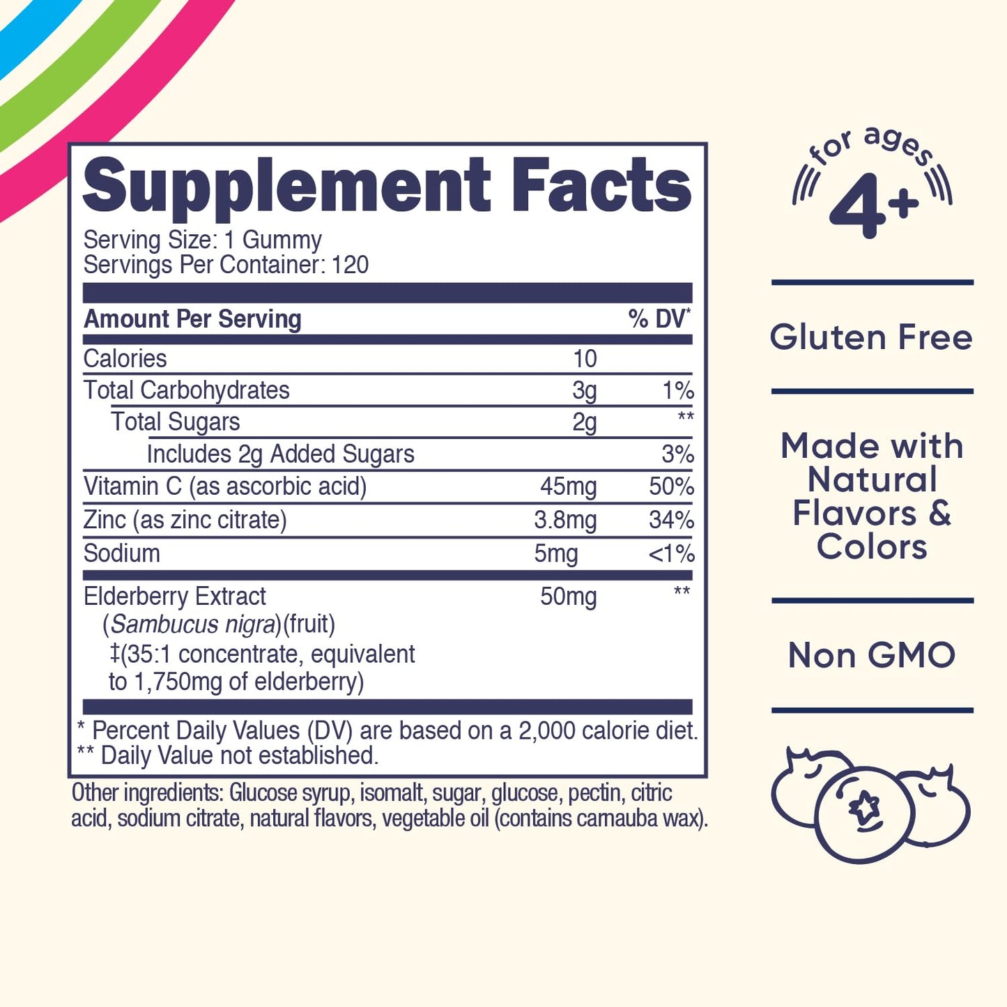 Pre-Order | Arrives in 5–10 Days – Nutricost Kids Elderberry Gummies (50mg) with Zinc & Vitamin C 120 Gummies - Gluten Free, No Corn Syrup