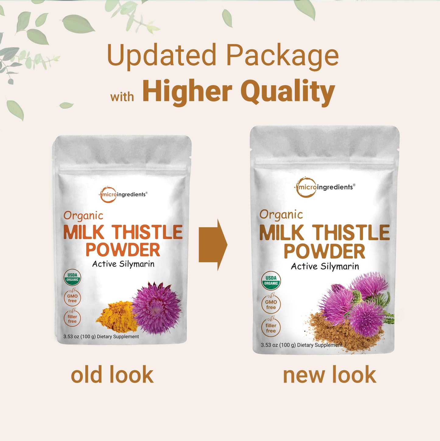 Pre-Order | Arrives in 5–10 Days – Organic Milk Thistle Powder, 3.5 oz (400 Servings) | Herbal Liver Support Milk Thistle Supplement | Liver Detox & Antioxidant Support | Contains Active Silymarin | Non-GMO, Vegan Friendly
