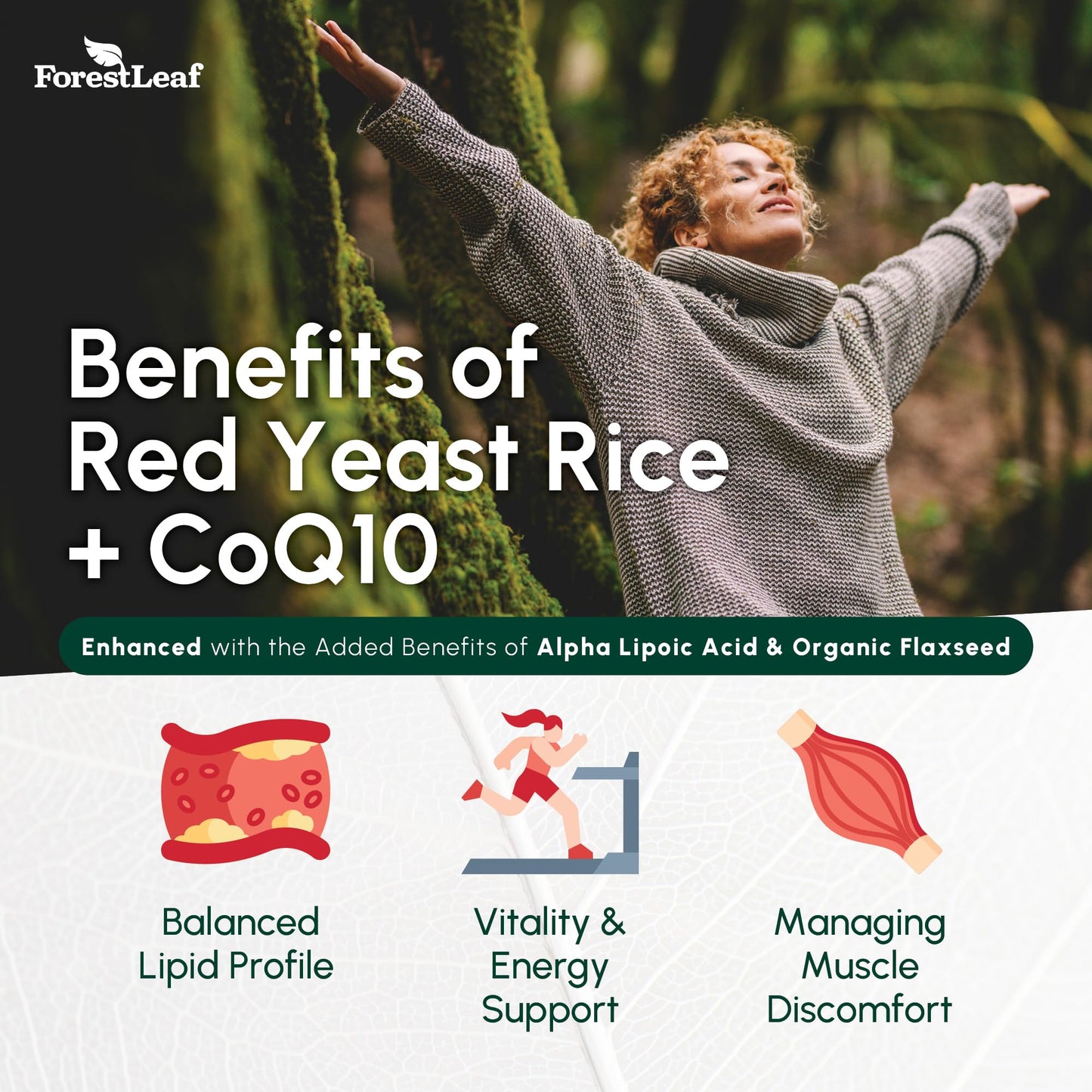 Pre-Order | Arrives in 5–10 Days – Red Yeast Rice 1215 mg. Capsules - Extra Strength Red Rice Yeast with CoQ10 Supplement, Plus Alpha Lipoic Acid & Organic Flaxseed, Citrinin Free, Supports Cardiovascular Health, Non-GMO 90 Veggie Caps