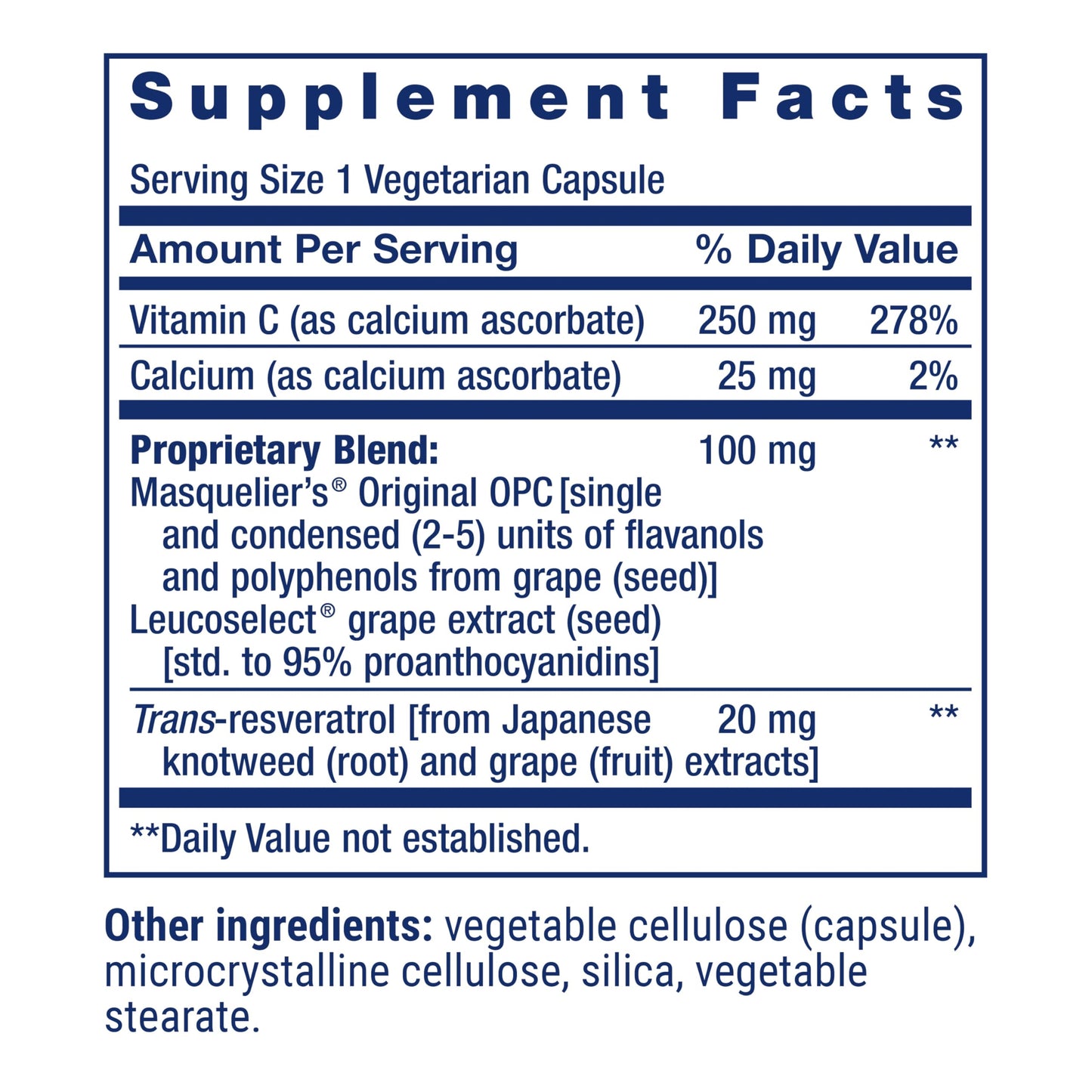 Pre-Order | Arrives in 5–10 Days – Life Extension Grapeseed Extract, Vitamin C, Calcium, resveratrol, polyphenols, Cardiovascular Health, antioxidant Protection, Gluten-Free, Non-GMO, Vegetarian, 60 Capsules