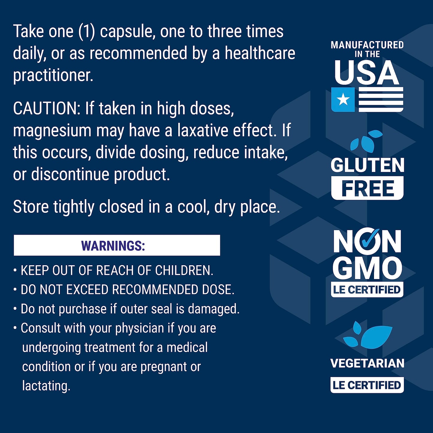 Pre-Order | Arrives in 5–10 Days – Life Extension Magnesium Caps, 500 mg, Magnesium Oxide, Citrate, and Succinate, Heart Health, Healthy Bones, Metabolism Support, 100 Vegetarian Capsules