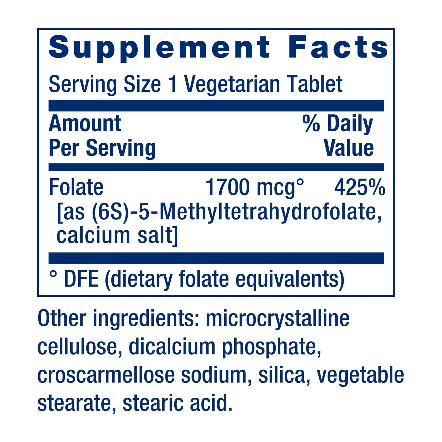 Pre-Order | Arrives in 5–10 Days – Life Extension Optimized Folate – L-methylfolate – Heart & Brain Support, Healthy Homocysteine Levels – Non-GMO, Gluten-Free, Vegetarian – 1700 mcg DFE, 100 Vegetarian Tablets