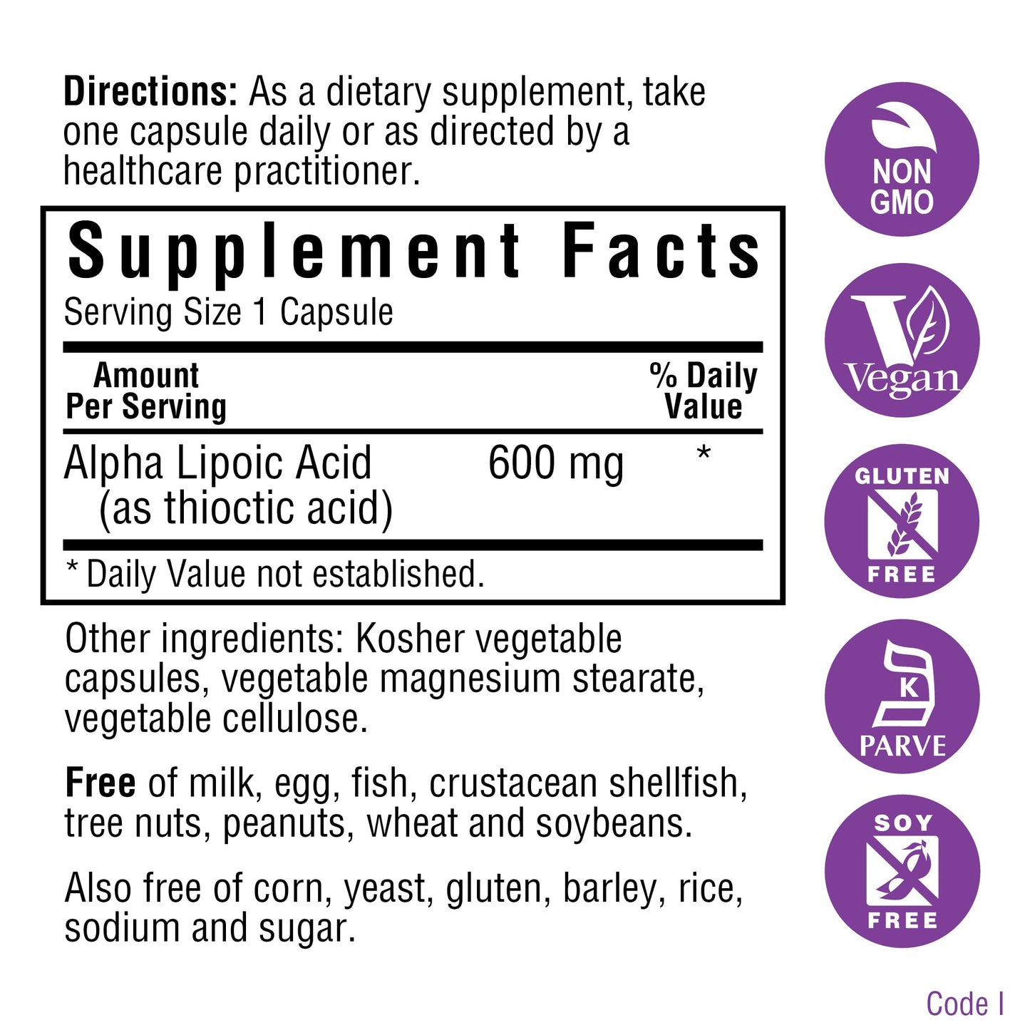 Pre-Order | Arrives in 5–10 Days – BLUEBONNET NUTRITION ALPHA LIPOIC ACID 100 mg