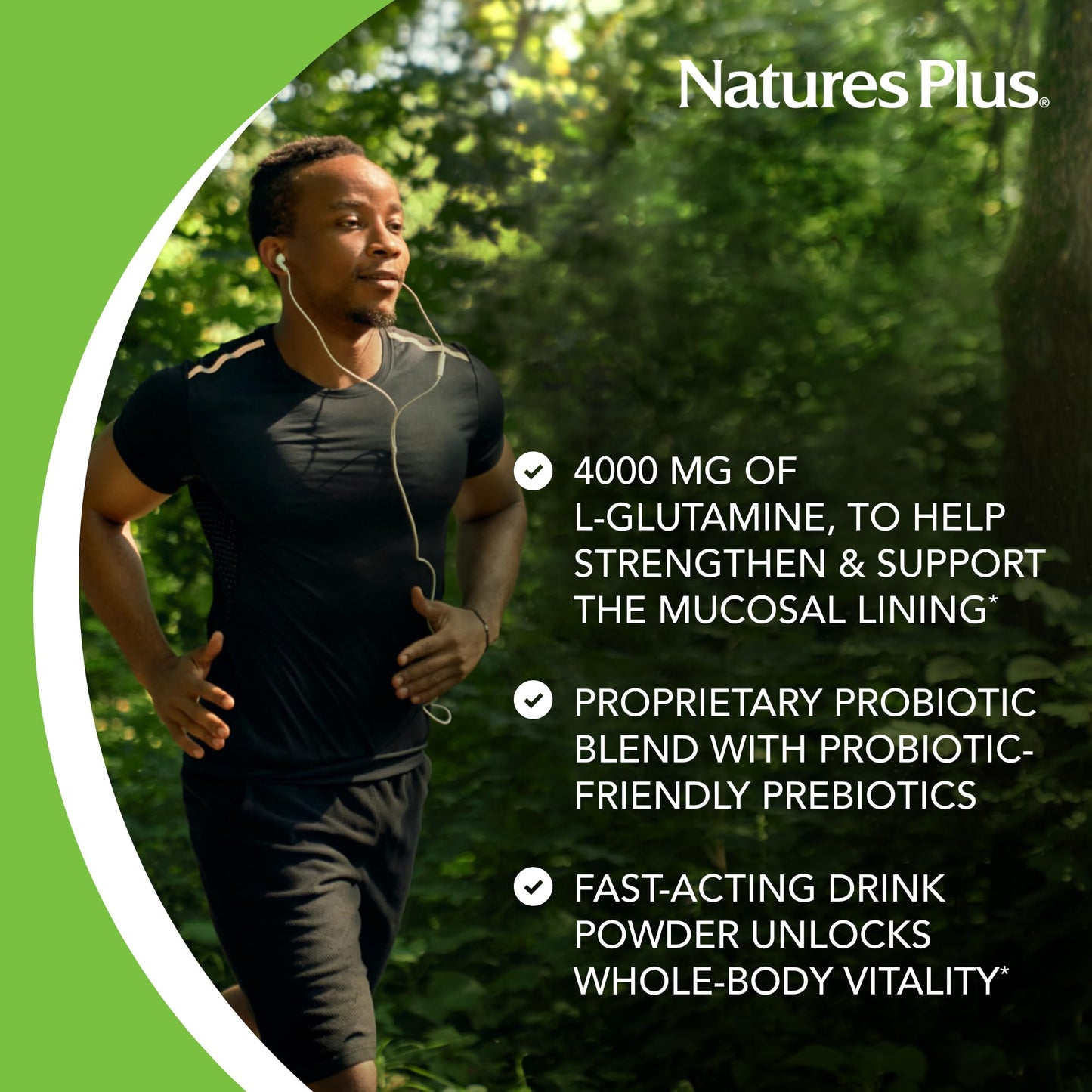 Pre-Order | Arrives in 5–10 Days – Natures Plus GI Natural Drink Powder - 6.14 Ounce, Vegetarian Powder - Dietary Supplement for Total Digestive Wellness - Probiotics, Prebiotics, Enzymes - Gluten-Free - 30 Servings