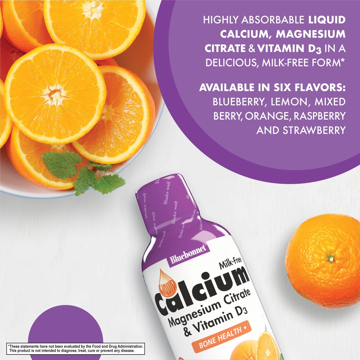 Pre-Order | Arrives in 5–10 Days – Bluebonnet Nutrition Liquid Calcium Citrate Magnesium Citrate, Vitamin D3, Bone Health, Gluten Free, Soy free, milk free, kosher, 16 Fl Oz, 32 Servings, Orange Flavor, 16 Fl Oz (Pack of 1)