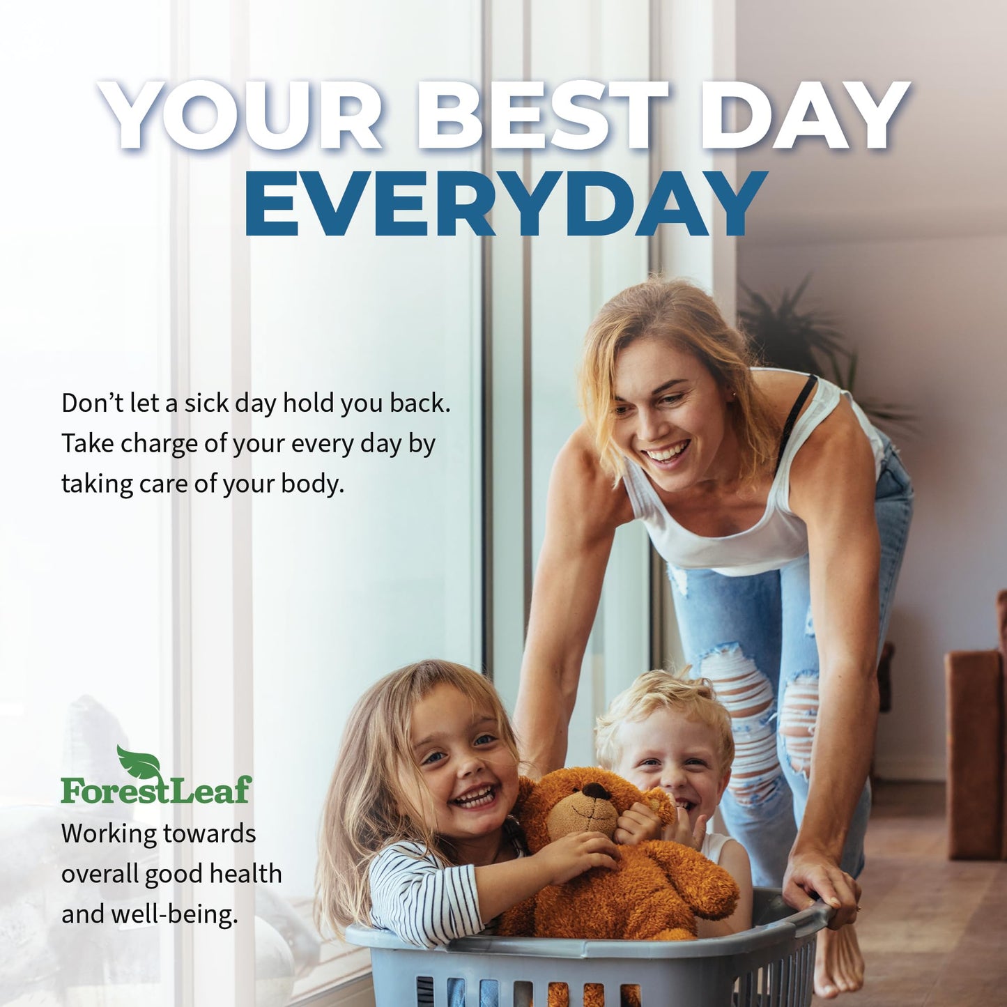 Pre-Order | Arrives in 5–10 Days – ForestLeaf Vitamin D3 5000 IU | VIT D - VIT D3 Vitamin D Supplements for Women and Men | Bone Health, Teeth and Immune Support | Easy to Swallow Pills | One Capsule Daily, 6-Month Supply, 180 Count