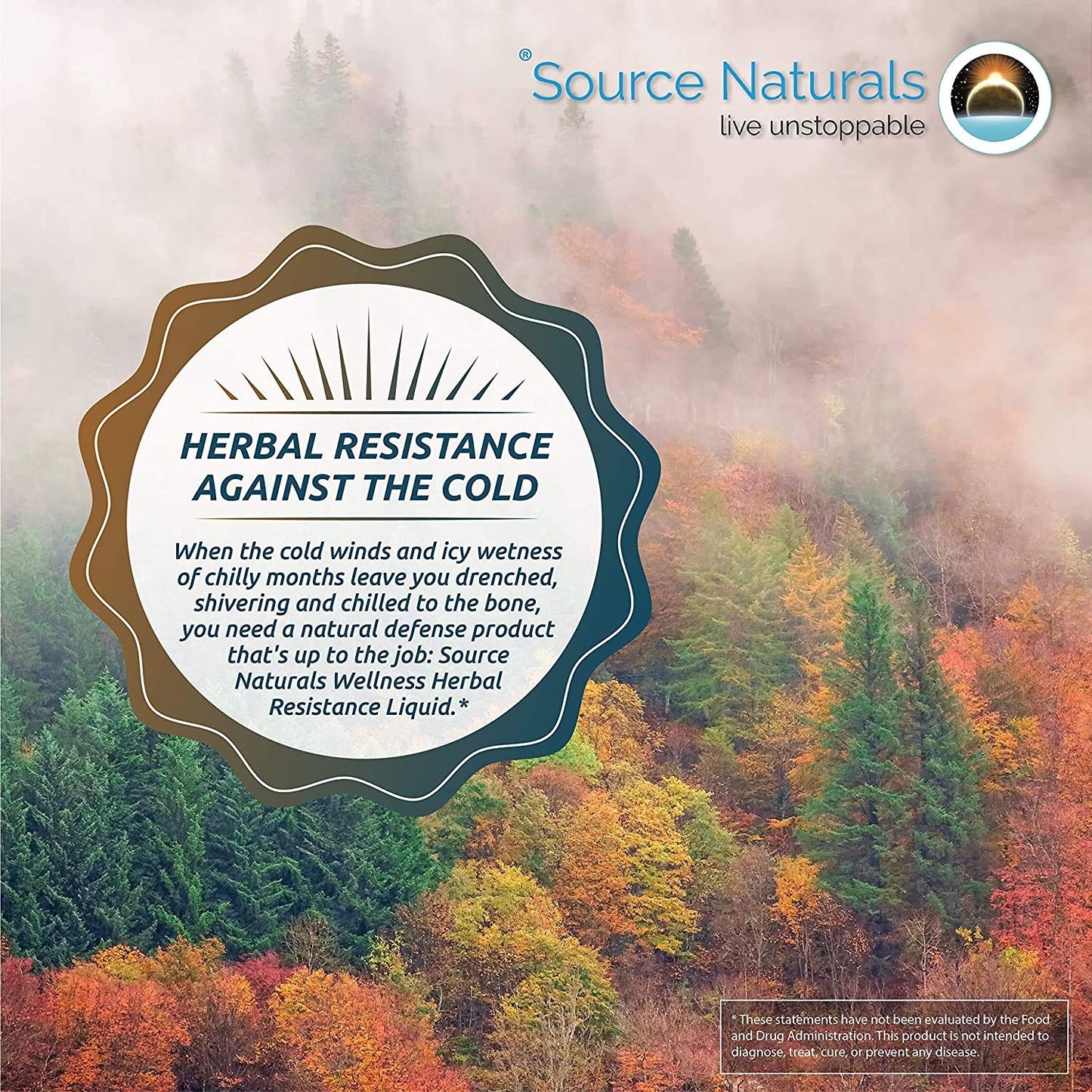 Pre-Order | Arrives in 5–10 Days – Source Naturals Herbal Resistance - Contains Echinacea, Yin Chiao, Elderberry, & More - 2 Fluid oz