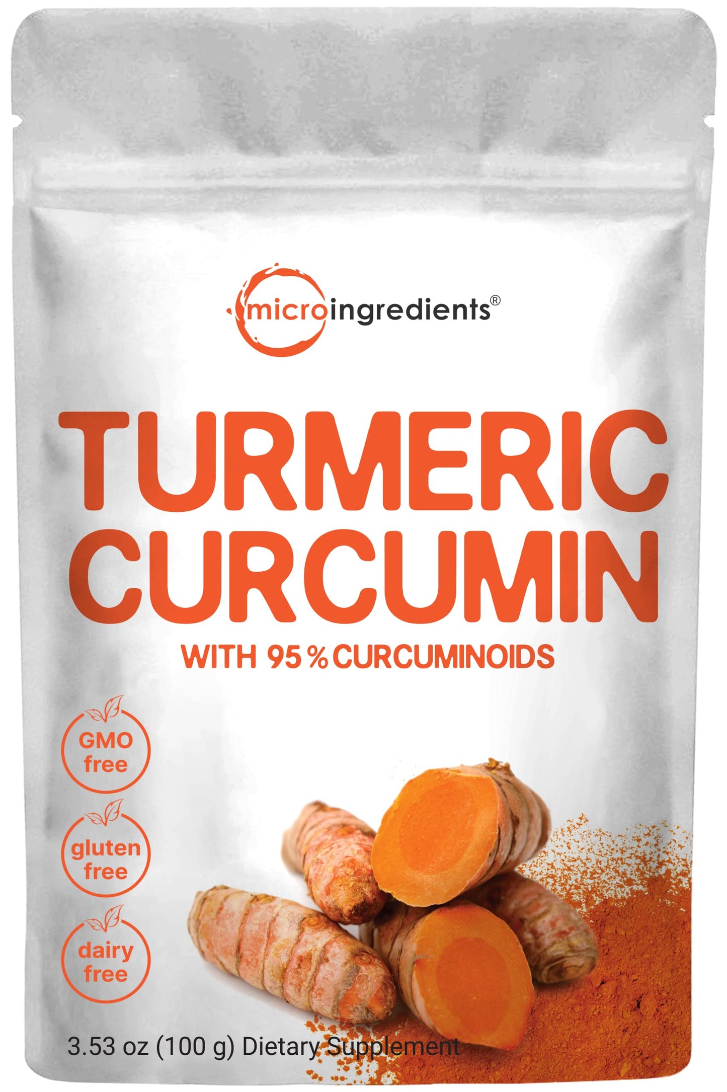 Pre-Order | Arrives in 5–10 Days – Turmeric Extract 95% Curcuminoids (Natural Turmeric Extract and Turmeric Supplements), 100 Grams, Rich in Antioxidants for Joint & Immune Support, No GMOs, Vegan Friendly, India Origin