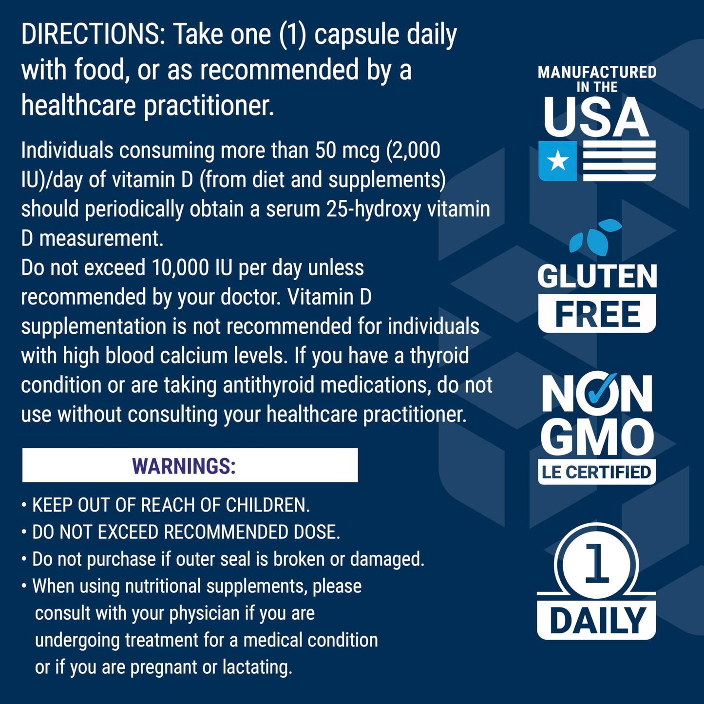 Pre-Order | Arrives in 5–10 Days – Life Extension Vitamin D3 125 mcg (5000 IU) with Sea-Iodine For Bone, Brain & Thyroid Support – Gluten-Free, Once Daily, Non-GMO – 60 Capsules