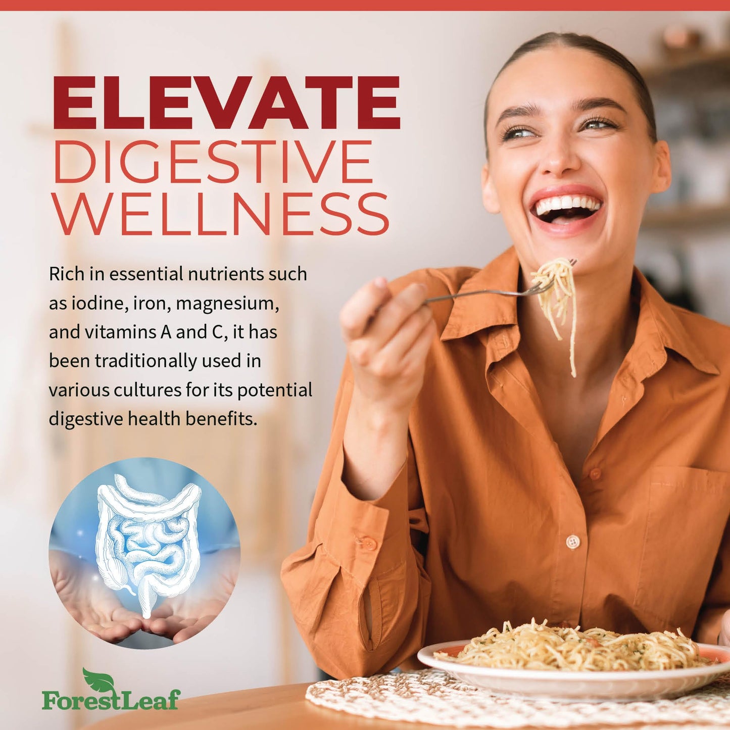 Pre-Order | Arrives in 5–10 Days – ForestLeaf Organic Irish Sea Moss Capsules | 2100mg Raw Seamoss Pills Advanced Supplement Superfood + Burdock, Bladderwrack for Digestive, Respiratory, Immune Health | 90 Vegan Organic Sea Moss Caps