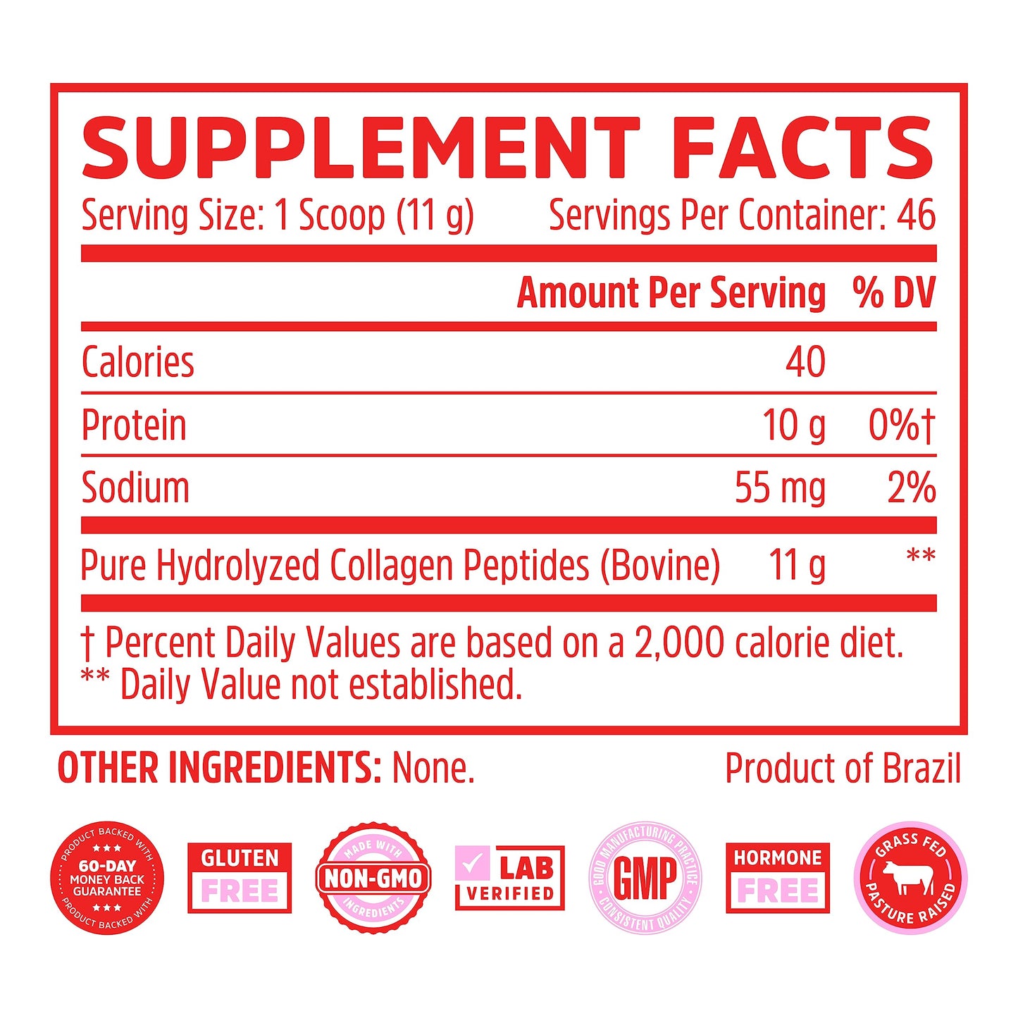 Pre-Order | Arrives in 5–10 Days – Zhou Collagen Peptides - Pure Hydrolized Collagen Powder for Women & Men, Grass Fed Natural Bovine Collagen for Skin, Hair Growth, Joints & Bones - 18 oz Jar (46 Servings)