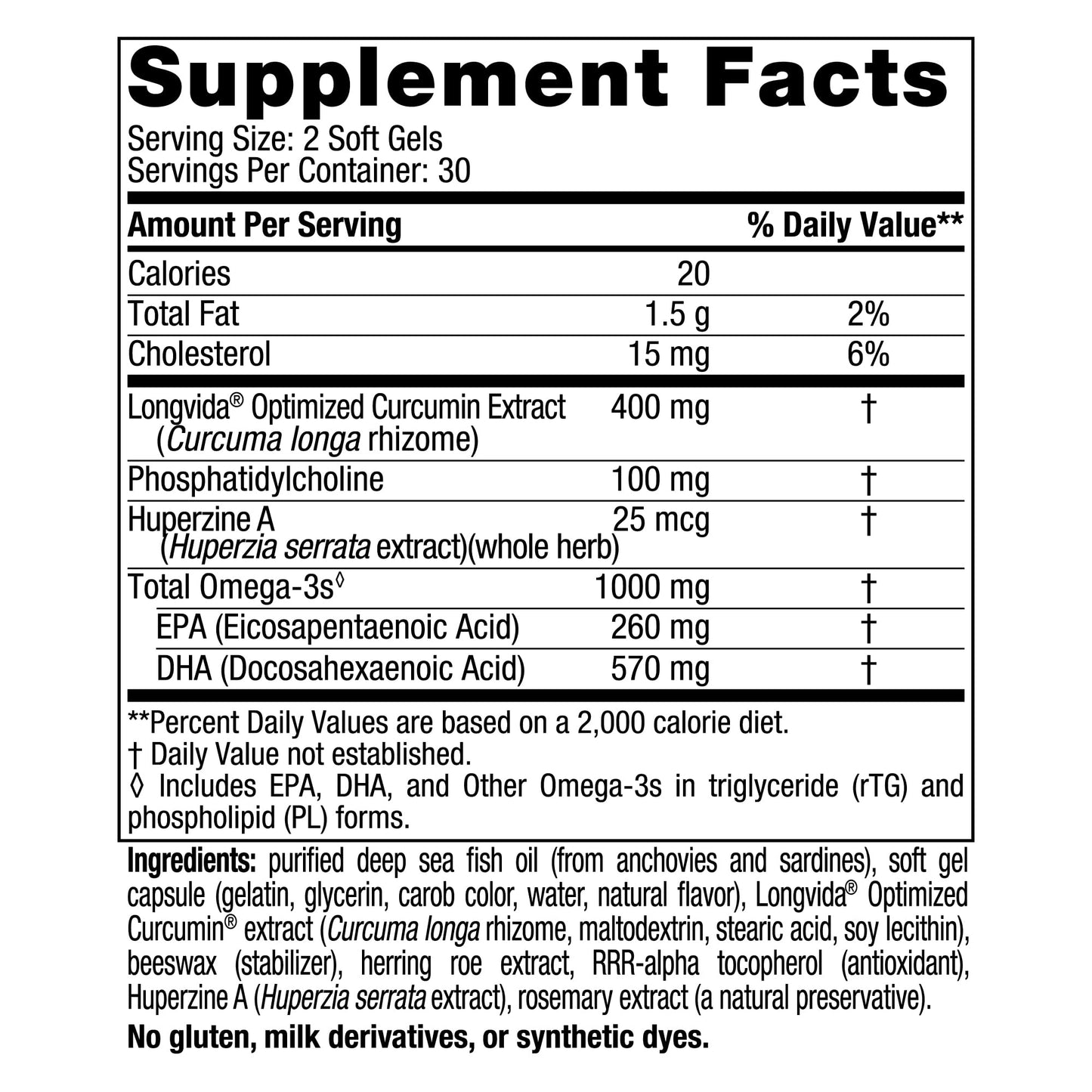 Pre-Order | Arrives in 5–10 Days – Nordic Naturals Omega Memory with Curcumin, Lemon - 60 Soft Gels - 1000 mg Omega-3 + 400 mg Optimized Curcumin - Memory, Cognition - Contains Phosphatidylcholine & Huperzine A - Non-GMO - 30 Servings