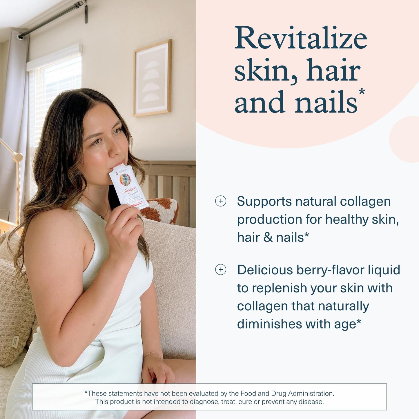 Pre-Order | Arrives in 5–10 Days – Youtheory Collagen Liquid - 5,000 mg Hydrolyzed Collagen - for Hair, Skin & Nails* - Sugar, Dairy & Soy Free - Berry Flavor - 12 Single Serving Packets
