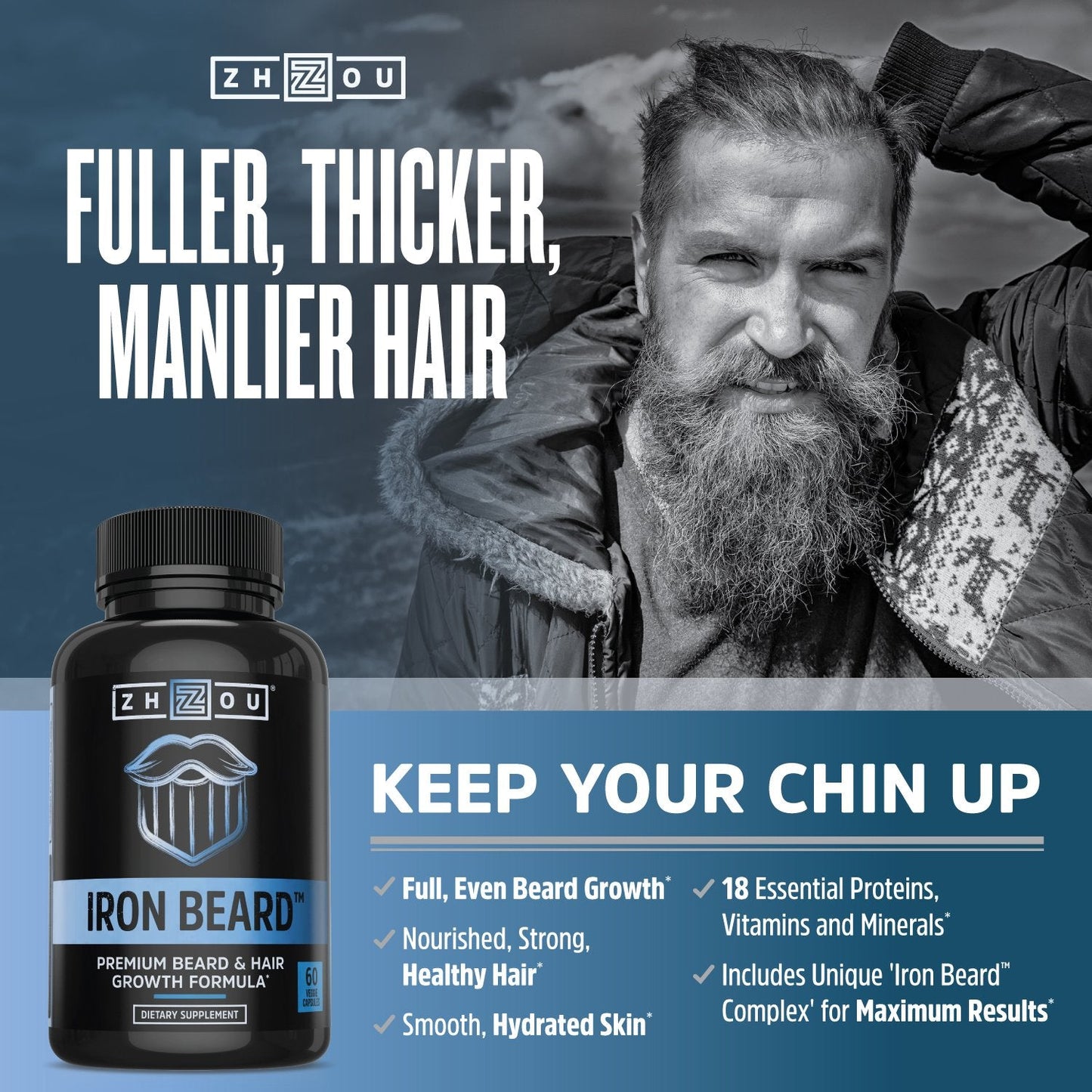 Pre-Order | Arrives in 5–10 Days – ZHOU Iron Beard : 17: Vcp, (Btl-Plastic) 60ct