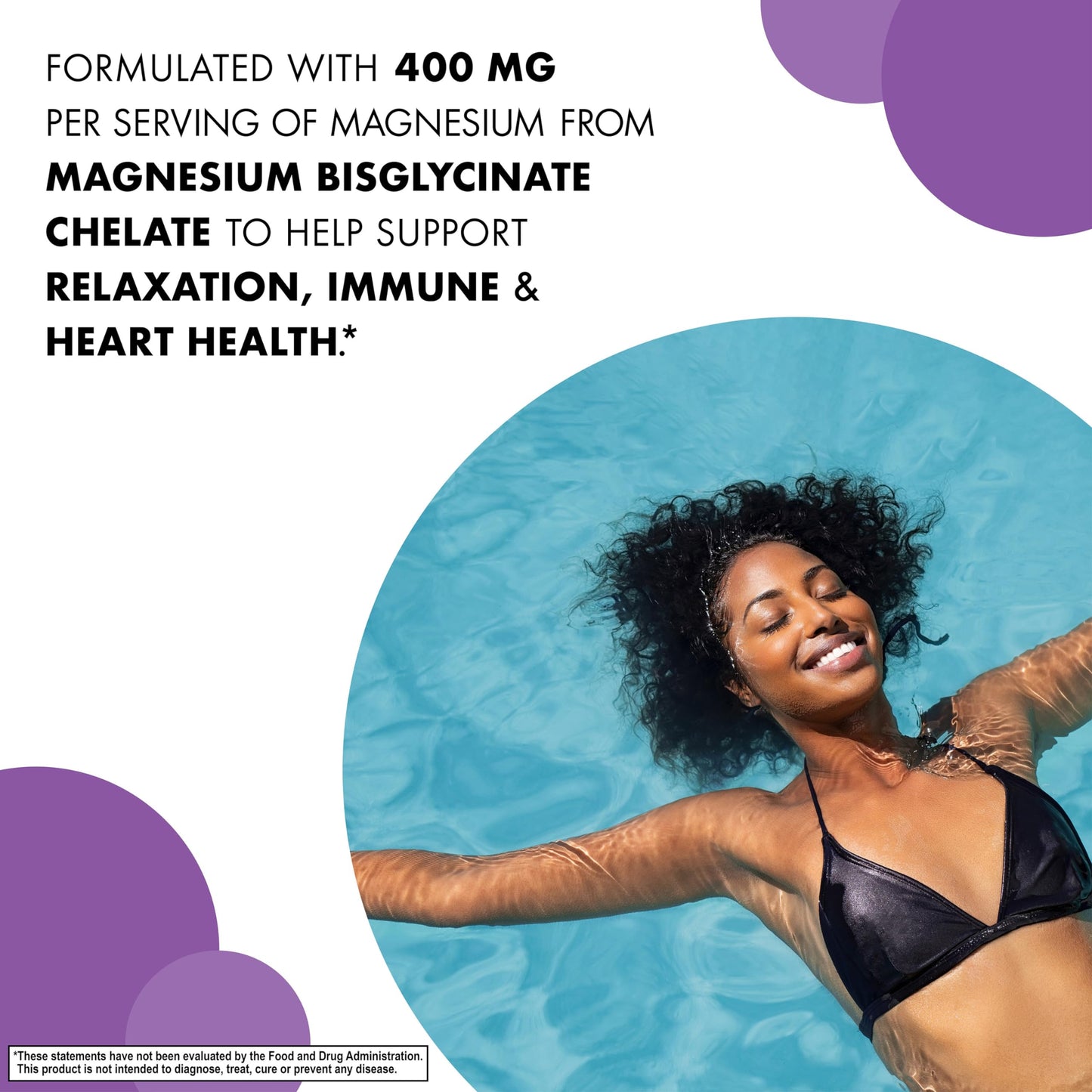 Pre-Order | Arrives in 5–10 Days – Bluebonnet Nutrition Magnesium Glycinate 400mg Maximum Absorption Mineral Complex Supports Energy Production & Enzyme Function - Non-GMO, Soy-Free, Gluten-Free - 120 Veggie Capsules