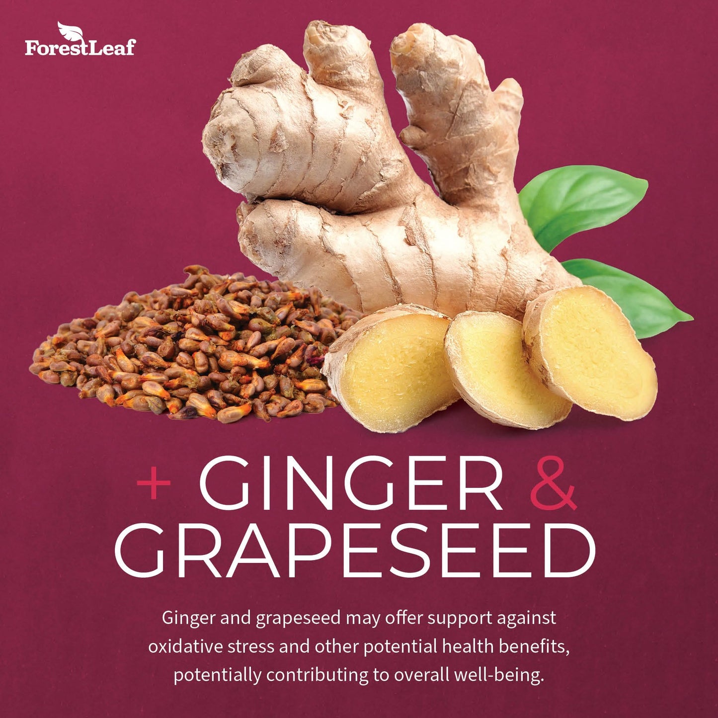 Pre-Order | Arrives in 5–10 Days – ForestLeaf Organic Beet Root Capsules - with Ginger & Grape Seed 16000mg Strength 20:1 Extract, Supports Nitric Oxide Production, Beets Supplements with Organic Non-GMO Beetroot Powder 120 Veggie Caps