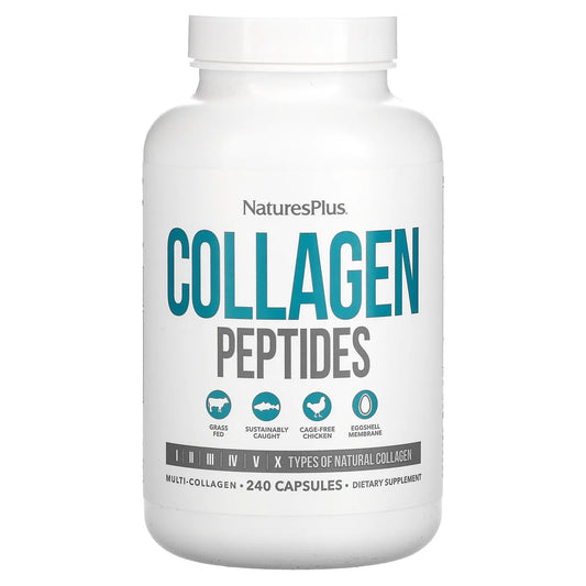 Pre-Order | Arrives in 5–10 Days – NaturesPlus
Collagen Peptides, 240 Capsules