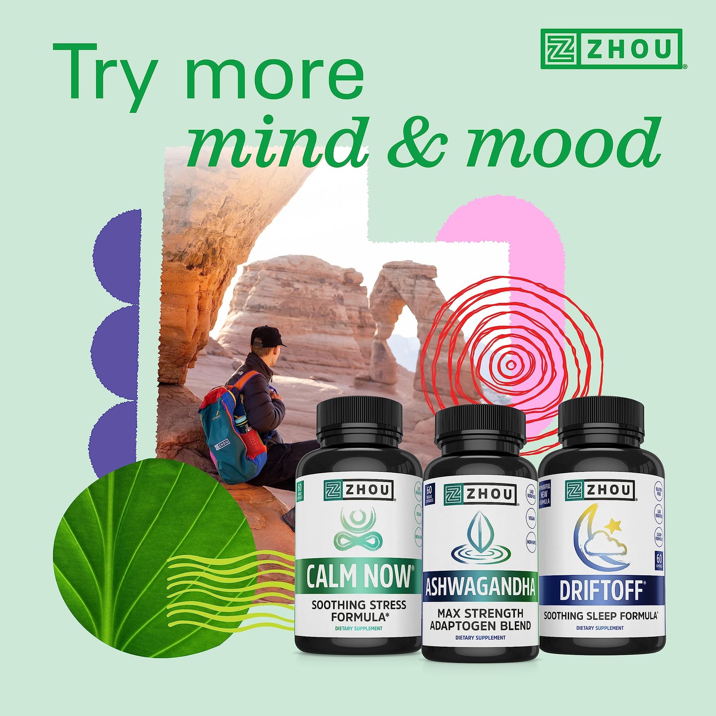 Pre-Order | Arrives in 5–10 Days – Zhou Neuro-Peak - Brain Supplements for Memory and Focus, Nootropic for Men & Women, Brain Support Pill for Adults, Brain Vitamins - 30 Veggie Capsules (Pack of 1)