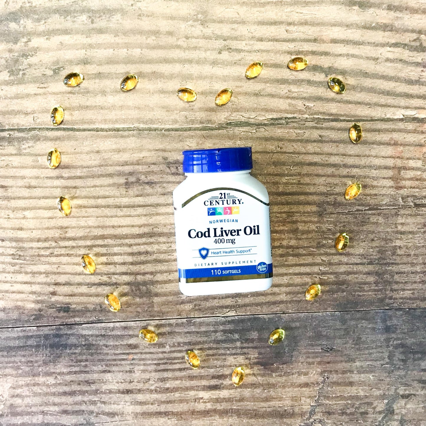 Pre-Order | Arrives in 5–10 Days – 21st Century Cod Liver Oil Softgels, 110 Count (Pack of 3)