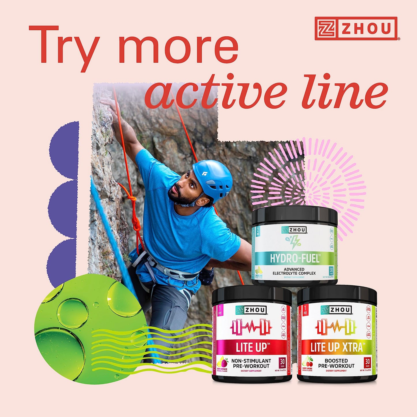 Pre-Order | Arrives in 5–10 Days – Zhou Plant Complete Vegan Protein Powder - Plant Based Protein Powder for Women & Men, Non Dairy Rice & Pea Blend for Smoothies & Shakes, 21g Protein Per Serving - Chocolate, 17.7oz (16 Servings)
