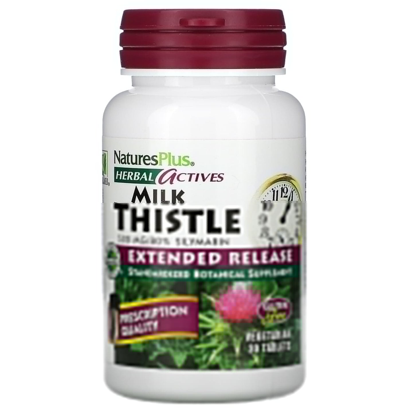 Pre-Order | Arrives in 5–10 Days – NaturesPlus
Herbal Actives, Milk Thistle, Extended Release, 500 mg, 30 Tablets