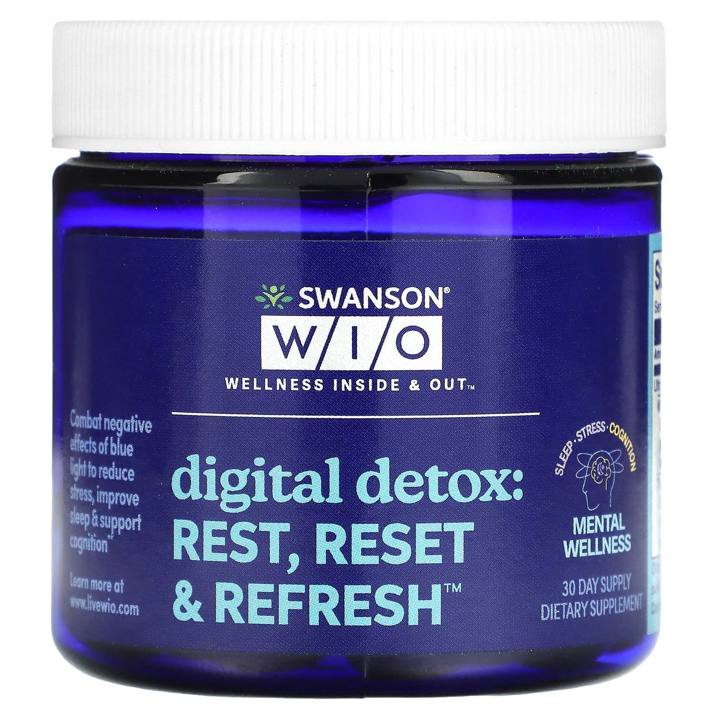 Pre-Order | Arrives in 5–10 Days – Swanson WIO
Digital Detox: Rest, Reset & Refresh, 30 Softgels